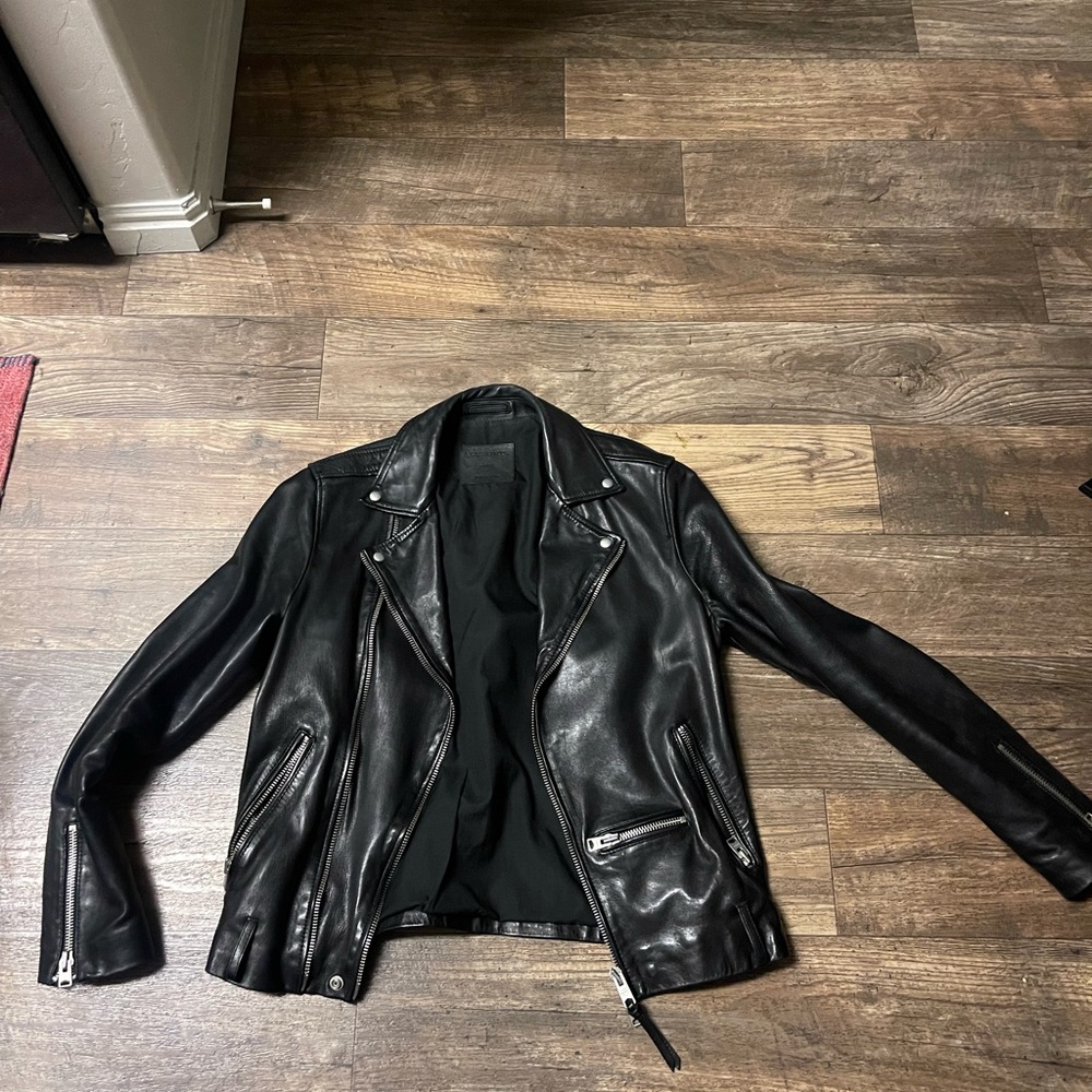 All Saints Men’s Small Leather jacket